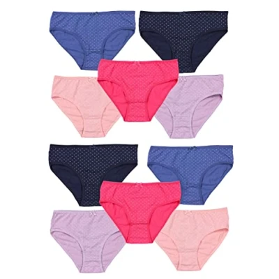 Abbildung von TupTam Unterhosen Mädchen 10er Pack Größe 92 170 Bequeme Unterwäsche für aus Baumwolle, Farbe: Farbenmix 10, Größe: 104 110