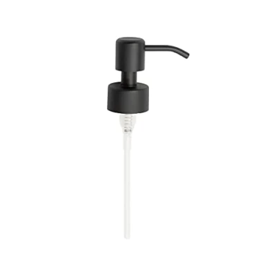 Abbildung von Kapitan Edelstahl Seifenpumpe, Pumpkopf, Ersatzpumpe für 28 mm Gewinde Flasche Seifenspender (1, Schwarz)