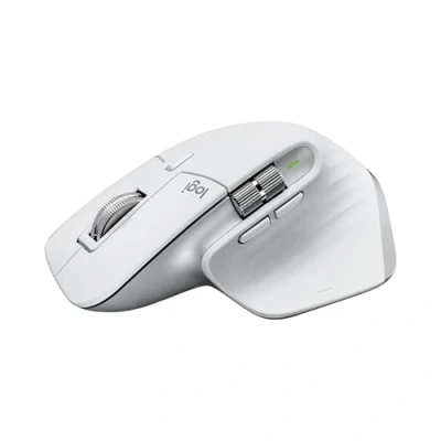 Abbildung von Logitech MX Master 3S Kabellose Performance Maus mit ultraschnellem Scrollen, Ergo, 8K DPI, Glas Tracking, Leise Klicks, USB C, Bluetooth, Windows, Linux, Chrome Hellgrau