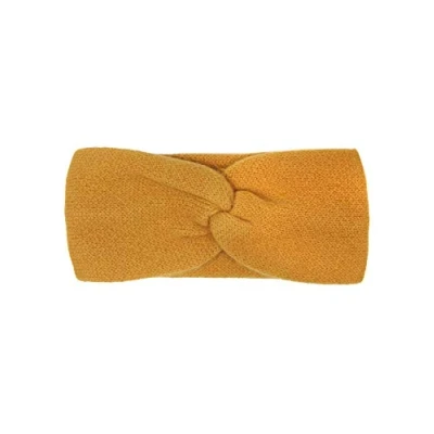 Abbildung von Zwillingsherz Stirnband aus 100% Kaschmir Hochwertiges Grobstrick Kopfband im Uni für Damen Frauen Mädchen Wolle Ohrenschutz Haarband warm und weich Frühjahr Herbst Winter
