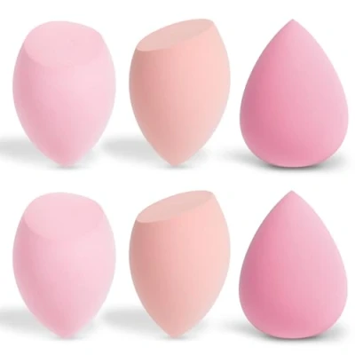 Abbildung von AiQInu 6 stück Make Up Schwamm, Foundation Beauty Blender, Makeup Sponge Set, für Flüssiges Puder, Puff Kosmetik Werkzeug