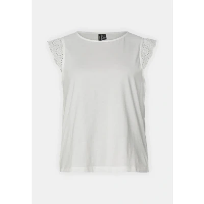 Abbildung von Vero Moda Vmemily Gathering Tshirt print, Damen, Größe: XS, Snow white