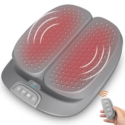 Abbildung von SNAILAX Shiatsu Fußmassagegerät mit Wärmefunktion, Fernbedienung, einstellbare Vibration Geschwindigkeit elektrische Maschine für die Durchblutung, Plantar Fasciitis, Schmerzlinderung