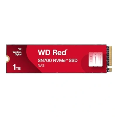 Abbildung von WD Red SN700 NVMe SSD 1 TB (SSD für NAS Geräte, 24/7‐NAS‐Workloads, Dauerhaltbarkeit von bis zu 2.000 TBW, Kompatibilität mit vielen Systemen)