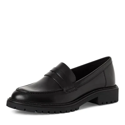 Abbildung von Tamaris Slipper, Damen, Größe: 40, Black leather Schuhe