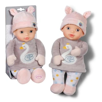 Abbildung von Baby Annabell for Babies Sweetie Mauve 30cm, weiche 30cm große Puppe aus Stoff mit integrierter Rassel, für Neugeborene, 710715 Zapf Creation