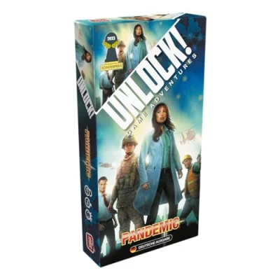 Abbildung von Space Cowboys, Unlock! Game Adventures: Pandemic, Familienspiel, Rätselspiel, 1 6 Spieler, Ab 10+ Jahren, 70 Minuten, Deutsch