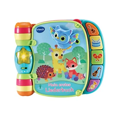 Abbildung von VTech Baby Mein erstes Liederbuch Kunterbuntes Buch mit 6 Seiten und beweglichen Elementen zum Spielen, Zuhören Mitsingen Für Kinder von 36 Monaten
