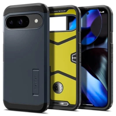 Abbildung von Spigen Tough Armor Hülle für Google Pixel 9 Pro und [Made for Google] Metal Slate