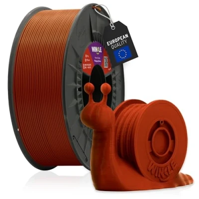Abbildung von WINKLE PLA HD Filament 1.75mm Mahagoni Braun, 1kg Spule, 3D Drucker Kompatibel mit FDM Druckern, Druckmaterialien, Maßgenauigkeit +/ 0.05mm, Bioabbaubar Leicht zu Bedrucken