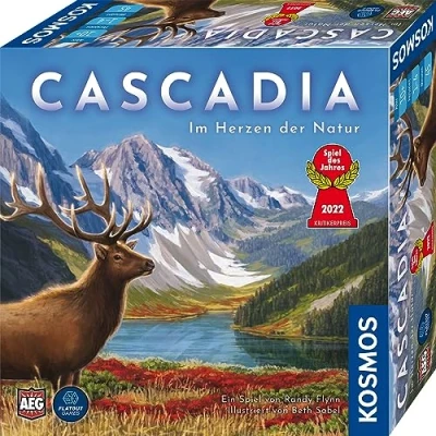 Abbildung von KOSMOS 682590 Cascadia Im Herzen der Natur, Spiel des Jahres 2022, Brettspiel mit Holz Elementen, Familienspiel für 1 4 Personen ab 10 Jahren, Gesellschaftsspiel