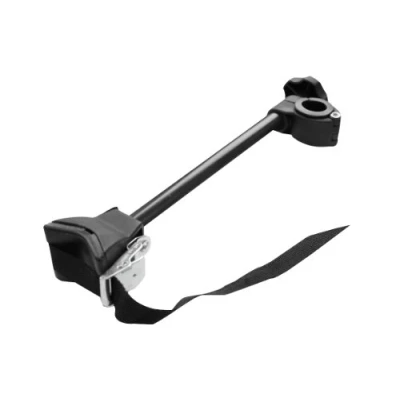 Abbildung von EUFAB 11231 Rahmenhalter lang, für U Bügelrohr: Ø 2,5 3,0 cm, 30 cm Länge, Schwarz