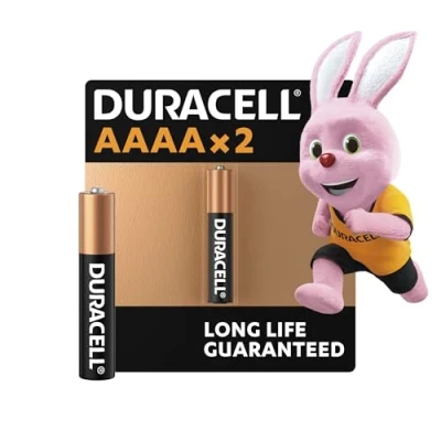 Abbildung von Duracell Specialty Alkaline AAAA Batterie 1,5 V, 2er Packung (LR8D425) entwickelt für den Einsatz in Digitalstiften, medizinischen Geräten und Stirnlampen