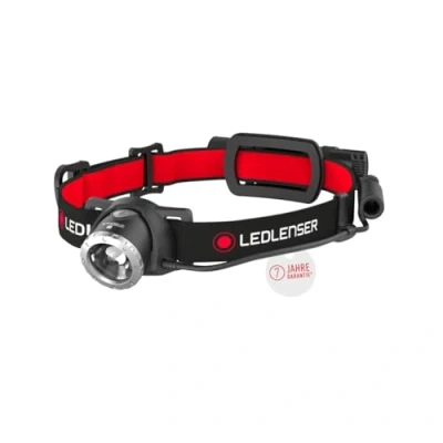 Abbildung von Ledlenser H8R, LED Stirnlampe, 600 Lumen, bis zu 120h Laufzeit, rotes Rücklicht, inkl. Akku, aufladbar, Box Verpackung