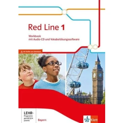 Abbildung von Red Line 1. Ausgabe Bayern: Workbook mit Audios und Vokabelübungssoftware Klasse 5 (Red Line. für Bayern ab 2017)
