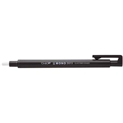 Abbildung von Tombow EH KUR11 Präzisionsradierer MONO zero nachfüllbar runde Spitze, Durchmesser 2.3 mm, schwarz