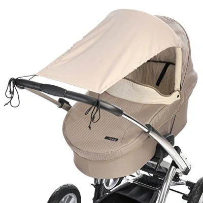 Abbildung von DIAGO Mikrofaser Sonnensegel Kinderwagen, beige