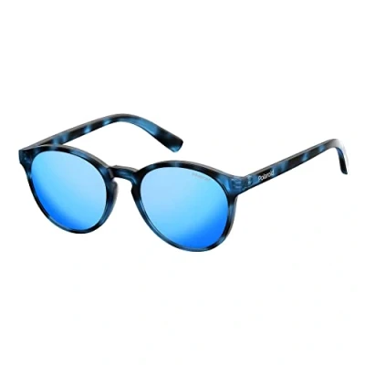 Abbildung von Polaroid Unisex Kinder PLD 8024/S 5X Jbw 47 Sonnenbrille, Blau (Blute Havana/Grey Blue)