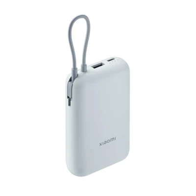 Abbildung von Xiaomi 22.5W Power Bank mit Integriertem Kabel 10000mAh, Schnellladefunktion, lädt 3 Geräte gleichzeitig, flugtauglich, in 4.5 Stunden aufgeladen praktisch und kompakt, Blau