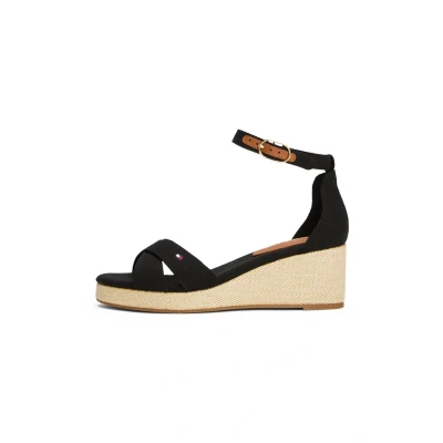 Abbildung von Tommy Hilfiger Keilsandalette, Damen, Größe: 40, Black Schuhe
