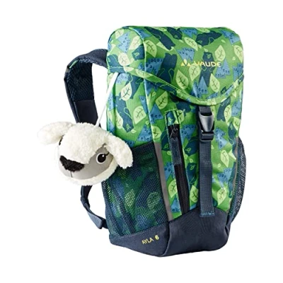 Abbildung von VAUDE Kinderrucksack Ayla für Mädchen &amp; Jungen, komfortabler Wanderrucksack Kinder 6 L in blau/grün, wetterfester Kindergartenrucksack mit innovativem Tragesystem reflektierenden Elementen