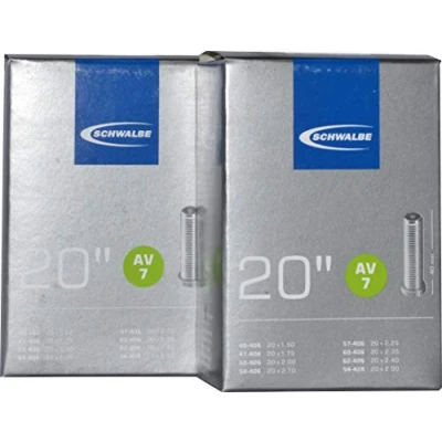 Abbildung von 2x Schwalbe Schlauch 40 62/406, AV7 NR.7 AV 20x1.75 2.50 Fahrrad
