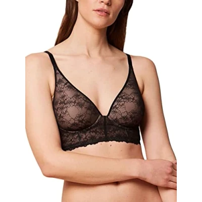 Abbildung von Triumph Bright Spotlight Triangel BH, Damen, Größe: 85F, Black