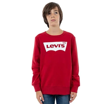 Abbildung von Levi&#039;s Batwing Crewneck Sweatshirt für Kinder, Größe: 140, red/white