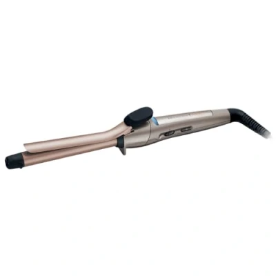 Abbildung von Remington Lockenstab kleine Locken [19mm] Keratin Protect (hochwertige Keramikbeschichtung mit &amp; Mandelöl] bis 210C, Klemme, definierte Ringellocken, natürliche Locken, CI5318