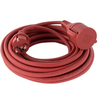 Abbildung von REV Verlängerung, Verlängerungskabel Aussenbereich 10m (H05RR F), 3680W, rot
