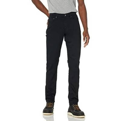 Abbildung von Amazon Essentials Herren Jeans aus Komfortablem Stretch, Schmale Passform (Früher Goodthreads), Schwarz, 32W / 28L