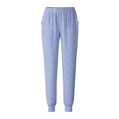 Abbildung von Calida MIT BÜNDCHEN Nachtwäsche Hose, Damen, Größe: 40/42, Hydrangea blue