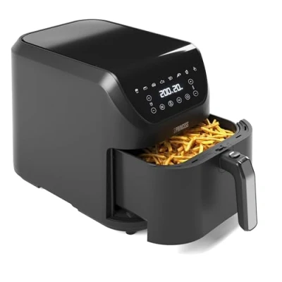 Abbildung von Princess SlimFry Heißluftfritteuse Platzsparendes Design BPA frei 8 L Programme Einstellbare Temperatur &amp; Timer 2.000 W 182256