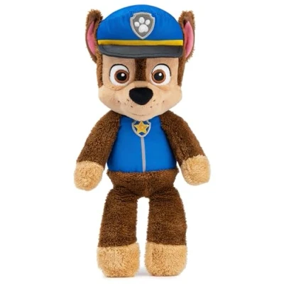 Abbildung von GUND PAW Patrol Schlenkerplüsch Chase, 30 cm hochwertiges Plüschtier aus weichem Velours Frottee mit gestickten Augen, original im Look der TV Serie, für Kinder ab 1 Jahr