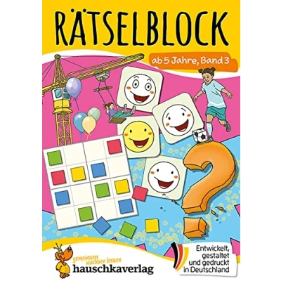 Abbildung von Rätselblock ab 5 Jahre Band 3: Bunter Rätselspaß für die Vorschule Labyrinth, Suchbilder, knobeln und logisches Denken fördern (Rätselbücher, 648)