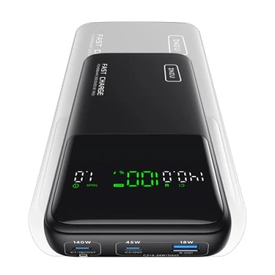 Abbildung von INIU Laptop PowerBank, 140W 25000mAh Power Bank Schnelles Laden, Klein Externer Handyakkus USB C Input &amp; Output für MacBook, Surface, iPad, Camera, DJI, iPhone 16 15 14, Reise, Wandern, Büro