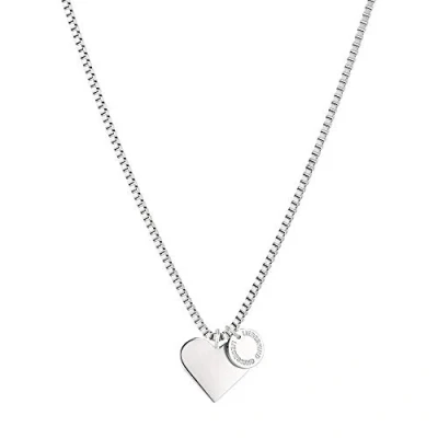 Abbildung von LIEBESKIND BERLIN TIME &amp; JEWEL LJ 0503 N 45 Damen Collier Herz Edelstahl Silber cm One Size