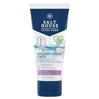 Abbildung von Salthouse Totes Meer Therapie Intensiv Creme Forte, mit reichhaltigen Ölen speziell für sehr trockene Haut, Körper, Gesicht und Hände, schnell einziehend,100ml