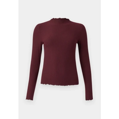 Abbildung von ONLY EMMA NOOS Langarmshirt, Damen, Größe: Large, Madder brown