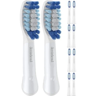 Abbildung von Aufsteckbürsten von demirdental für Oral B Pulsonic Aufsteckbürsten, Medium Ersatzbürsten tägliche Reinigung, 10 Stück