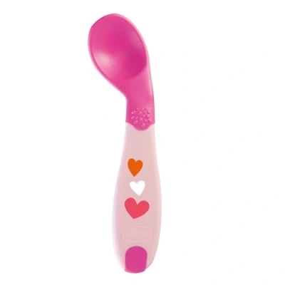Abbildung von Chicco ESSLERNLÖFFEL, ANGEWINKELT, ROSA, 8M+, mehrfarbig, 8 Mois