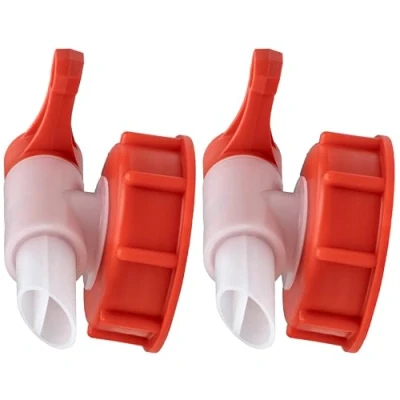 Abbildung von ISOLATECH SABEU Fluxx 2Stk. AH 23/51 HF Auslaufhahn für 5L und 10L Kanister mit DIN 51 Gewinde außen 54,8mm Auslauftülle 23mm Abfüllen ohne Gluckern