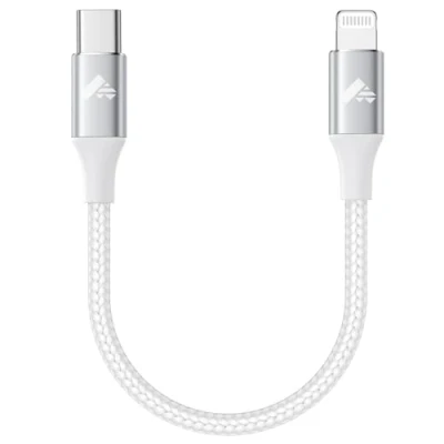 Abbildung von USB C Lightning Kabel 0.3M, iPhone Ladekabel Kurz [MFi Zertifiziert] auf Nylon Power Delivery Typ für 14 Pro Max/13/13 Pro/12/12 Max/11 Pro/X/XS/8