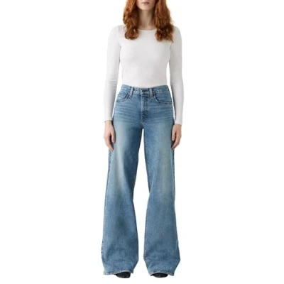 Abbildung von Levi&#039;s WIDE LEG Flared Jeans, Damen, Größe: 34x32, Headwinds ahead