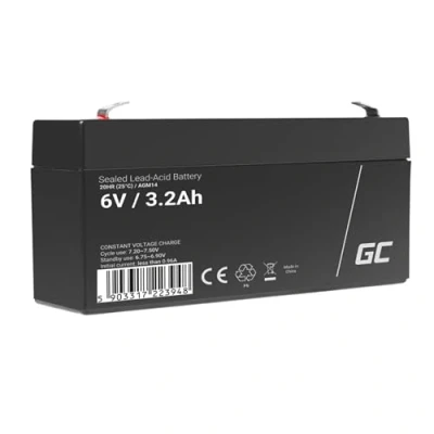 Abbildung von Green Cell® Akku Bleiakku Batterie AGM (6V 3.2Ah VRLA Faston F1) Zyklenfester Sealed Lead Acid Blei Ersatzakku Solar Solarpanel Photovoltaik Versorgungsbatterie wartungsfrei Varianten