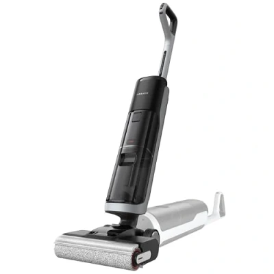 Abbildung von DREAME H14 Pro Nass und Trockensauger, 180 Lie Flat, 60 C Bürstenpflege, 5 min Trocknung, automatische Lösungsmittelverteilung, App Steuerung, Doppelrotationsbürste, 18 kPa Saugkraft, Doppelkante