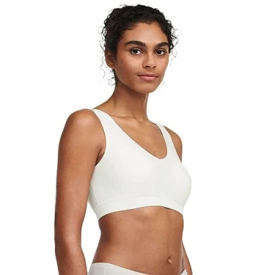 Abbildung von Chantelle Damen Uw Sg Sans A. Padded V Neck Sport BH, Elfenbein, M L EU