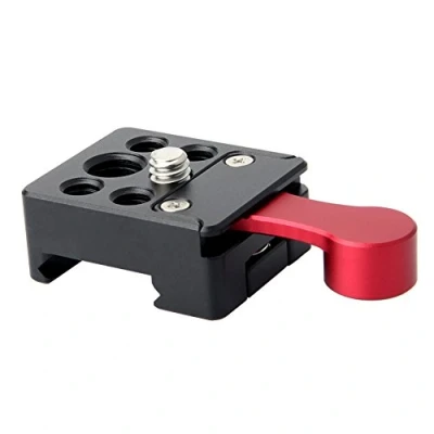 Abbildung von NICEYRIG NATO Rail Lock Klemme mit Quick Release Level für Monitor LED Licht Mikrofon