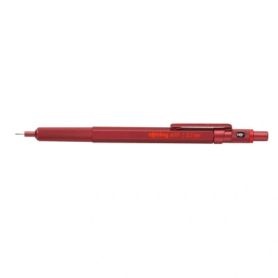 Abbildung von rOtring 600 Druckbleistift 0,5 mm Rot Ergonomisches Vollmetallgehäuse