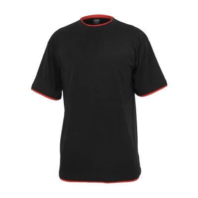Abbildung von Urban Classics Tshirt basic, Herren, Größe: 5XL, Black/red